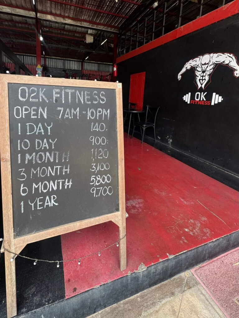 O2K Fitness Gym Koh Samui prices