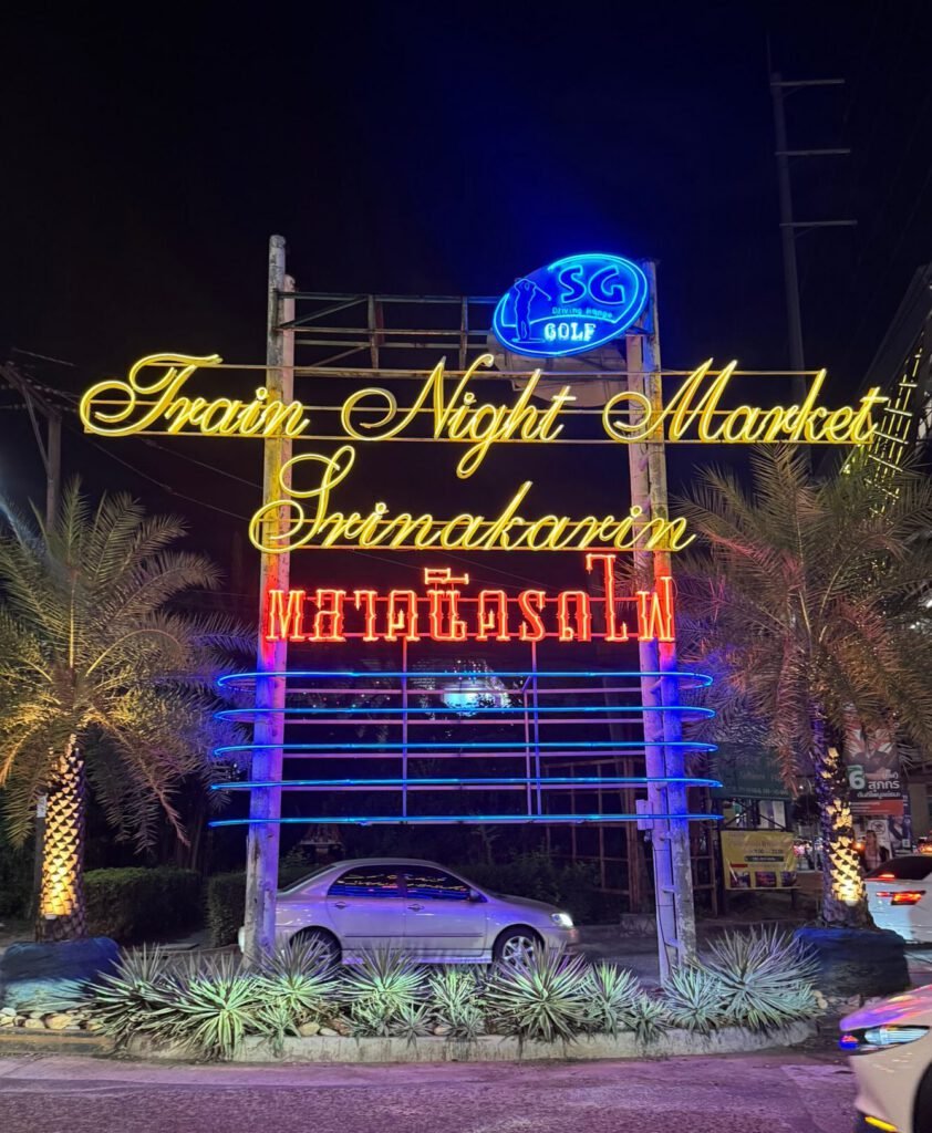 Train Night Market Srinagarindra Bangkok